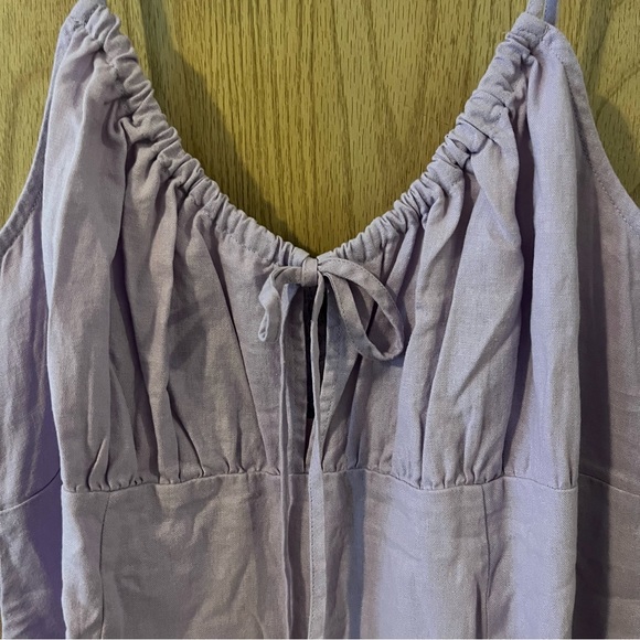 Wild Fable Women’s Ruched Linen Slip Dress Lavender NWT Target Plus - Picture 10 of 10